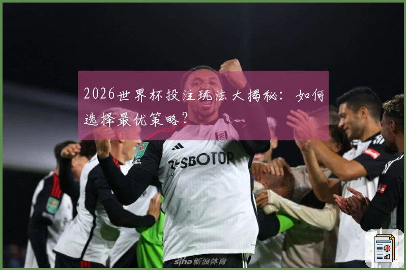 2026世界杯投注玩法大揭秘：如何选择最优策略？
